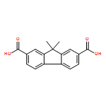 9H-Fluorene-2,7-dicarboxylic acid, 9,9-dimethyl-