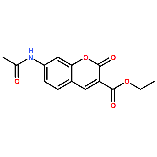 2H-1-Benzopyran-3-carboxylic acid, 7-(acetylamino)-2-oxo-, ethyl ester