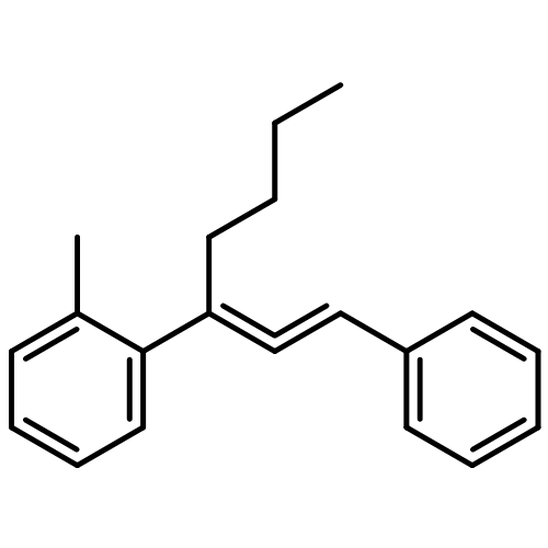 Benzene, 1-methyl-2-[1-(2-phenylethenylidene)pentyl]-