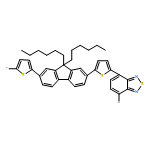 Poly[2,1,3-benzothiadiazole-4,7-diyl-2,5-thiophenediyl(9,9-dihexyl-9H-fl
uorene-2,7-diyl)-2,5-thiophenediyl]