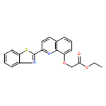 Acetic acid, [[2-(2-benzothiazolyl)-8-quinolinyl]oxy]-, ethyl ester