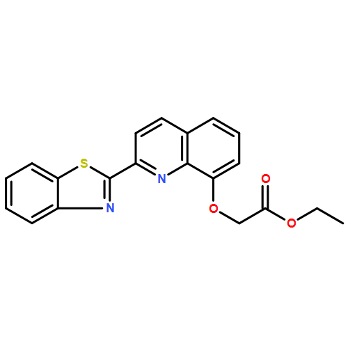 Acetic acid, [[2-(2-benzothiazolyl)-8-quinolinyl]oxy]-, ethyl ester