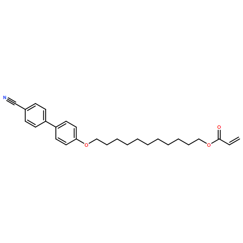 2-Propenoic acid, 11-[(4'-cyano[1,1'-biphenyl]-4-yl)oxy]undecyl ester