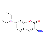 2H-1-Benzopyran-2-one, 3-amino-7-(diethylamino)-