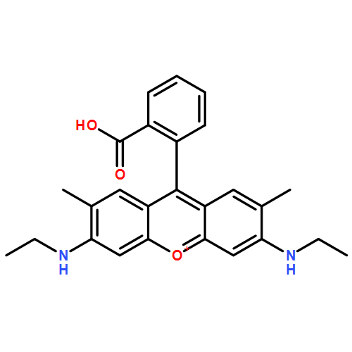 Xanthylium, 9-(2-carboxyphenyl)-3,6-bis(ethylamino)-2,7-dimethyl-