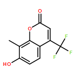 2H-1-Benzopyran-2-one, 7-hydroxy-8-methyl-4-(trifluoromethyl)-