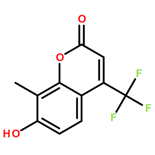 2H-1-Benzopyran-2-one, 7-hydroxy-8-methyl-4-(trifluoromethyl)-