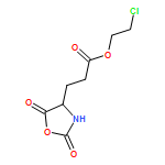 4-Oxazolidinepropanoic acid, 2,5-dioxo-, 2-chloroethyl ester, (4S)-