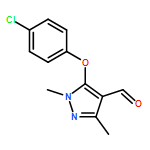 1H-Pyrazole-4-carboxaldehyde, 5-(4-chlorophenoxy)-1,3-dimethyl-