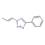 1H-1,2,3-Triazole, 4-phenyl-1-(1E)-1-propen-1-yl-