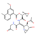 [(1S)-2-[[(1E)-1-[(1S,2R,3R)-3-ACETYLOXY-2-HYDROXY-5-AZABICYCLO[3.1.0]HEXAN-4-YLIDENE]-2-OXO-2-(2-OXOPROPYLAMINO)ETHYL]AMINO]-1-[(2S)-2-METHYLOXIRAN-2-YL]-2-OXOETHYL] 3-METHOXY-5-METHYLNAPHTHALENE-1-CARBOXYLATE