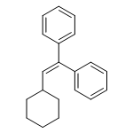 Benzene, 1,1'-(2-cyclohexylethenylidene)bis-