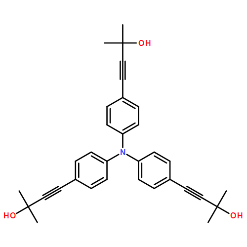 3-Butyn-2-ol, 4,4',4''-(nitrilotri-4,1-phenylene)tris[2-methyl-