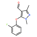 1H-Pyrazole-4-carboxaldehyde, 5-(2-fluorophenoxy)-1,3-dimethyl-