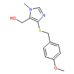 [5-[(4-METHOXYPHENYL)METHYLSULFANYL]-3-METHYLIMIDAZOL-4-YL]METHANOL