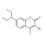 2H-1-Benzopyran-2-one, 3-bromo-7-(diethylamino)-4-methyl-