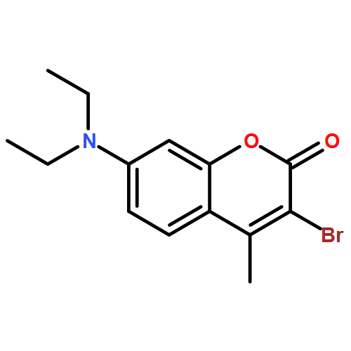 2H-1-Benzopyran-2-one, 3-bromo-7-(diethylamino)-4-methyl-