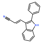 3-(2-PHENYL-1H-INDOL-3-YL)PROP-2-ENENITRILE