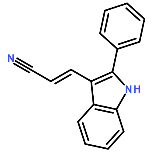 3-(2-PHENYL-1H-INDOL-3-YL)PROP-2-ENENITRILE