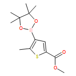 METHYL 5-METHYL-4-(4,4,5,5-TETRAMETHYL-1,3,2-DIOXABOROLAN-2-YL)THIOPHENE-2-CARBOXYLATE