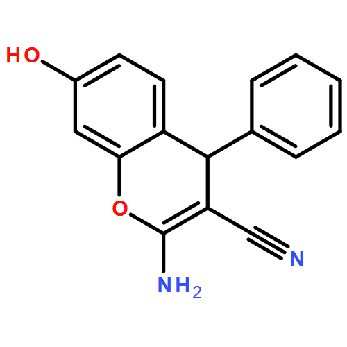 2-AMINO-7-HYDROXY-4-PHENYL-4H-CHROMENE-3-CARBONITRILE