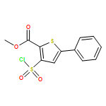 METHYL 3-CHLOROSULFONYL-5-PHENYLTHIOPHENE-2-CARBOXYLATE