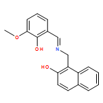 2-Naphthalenol, 1-[[[(2-hydroxy-3-methoxyphenyl)methylene]amino]methyl]-