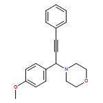 4-[1-(4-METHOXYPHENYL)-3-PHENYLPROP-2-YNYL]MORPHOLINE