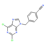 4-[(2,6-DICHLOROPURIN-9-YL)METHYL]BENZONITRILE