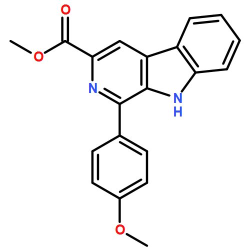 9H-Pyrido[3,4-b]indole-3-carboxylic acid, 1-(4-methoxyphenyl)-, methyl ester