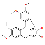 5H-Tribenzo[a,d,g]cyclononene, 10,15-dihydro-2,3,7,8,12,13-hexamethoxy-