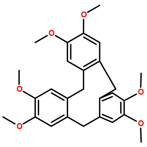 5H-Tribenzo[a,d,g]cyclononene, 10,15-dihydro-2,3,7,8,12,13-hexamethoxy-