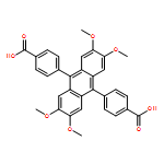 Benzoic acid, 4,4'-(2,3,6,7-tetramethoxy-9,10-anthracenediyl)bis-