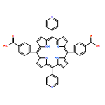 Benzoic acid, 4,4'-(10,20-di-4-pyridinyl-21H,23H-porphine-5,15-diyl)bis-