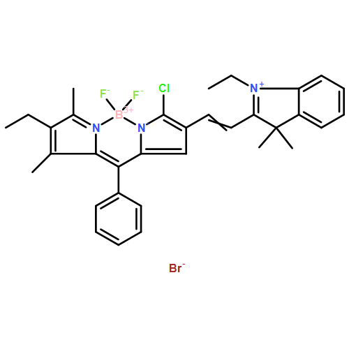 Boron(1 )?, [2-?[2-?[2-?chloro-?5-?[(4-?ethyl-?3,?5-?dimethyl-?2H-?pyrrol-?2-?ylidene-?κN)?phenylmethyl]?-?1H-?pyrrol-?3-?yl-?κN]?ethenyl]?-?1-?ethyl-?3,?3-?dimethyl-?3H-?indoliumato]?difluoro-?, bromide (1:1)?, (T-?4)?- 