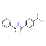 Benzoic acid, 4-[5-(2-pyrazinyl)-1H-1,2,4-triazol-3-yl]-