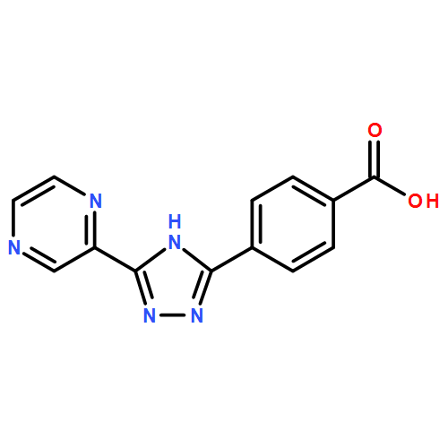 Benzoic acid, 4-[5-(2-pyrazinyl)-1H-1,2,4-triazol-3-yl]-