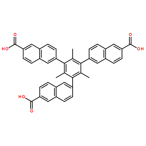 2-Naphthalenecarboxylic acid, 6,6',6''-(2,4,6-trimethyl-1,3,5-benzenetriyl)tris-