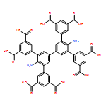 4'',6'-diamino-5',5''-bis(3,5-dicarboxyphenyl)-[1,1':3',1'':3'',1'''-quaterphenyl]-3,3''',5,5'''-tetracarboxylic acid