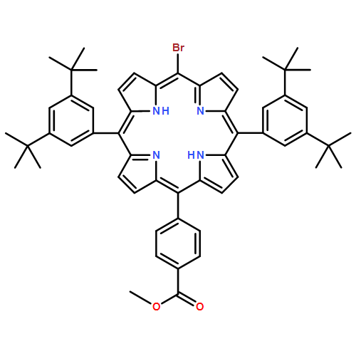 Benzoic acid, 4-[10,20-bis[3,5-bis(1,1-dimethylethyl)phenyl]-15-bromo-21H,23H-porphin-5-yl]-, methyl ester