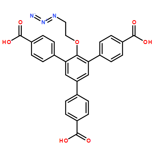 [1,1':3',1''-Terphenyl]-4,4''-dicarboxylic acid, 2'-(2-azidoethoxy)-5'-(4-carboxyphenyl)-