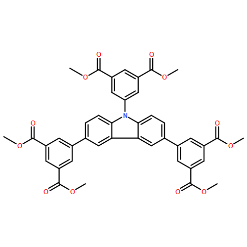 1,3-Benzenedicarboxylic acid, 5,5',5''-(9H-carbazole-3,6,9-triyl)tris-, 1,1',1'',3,3',3''-hexamethyl ester