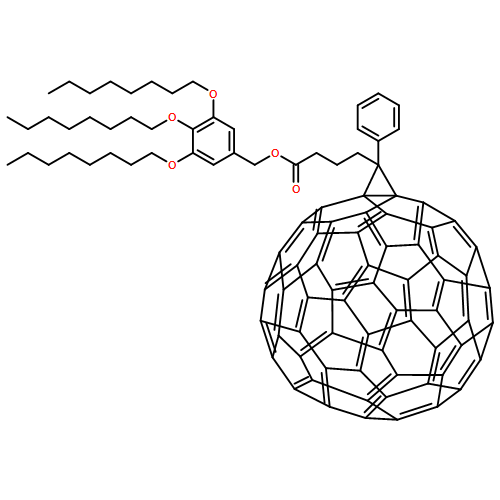 3'H-Cyclopropa[1,9][5,6]fullerene-C60-Ih-3'-butanoic acid, 3'-phenyl-, [3,4,5-tris(octyloxy)phenyl]methyl ester 