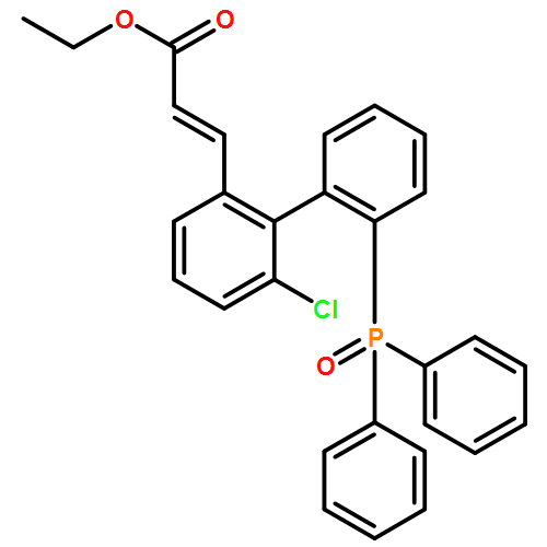 2-Propenoic acid, 3-[6-chloro-2'-(diphenylphosphinyl)[1,1'-biphenyl]-2-yl]-, ethyl ester, (2E)-