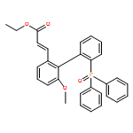 2-Propenoic acid, 3-[2'-(diphenylphosphinyl)-6-methoxy[1,1'-biphenyl]-2-yl]-, ethyl ester, (2E)-