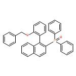 Phosphine oxide, diphenyl[1-[2-(phenylmethoxy)phenyl]-2-naphthalenyl]-, (-)-