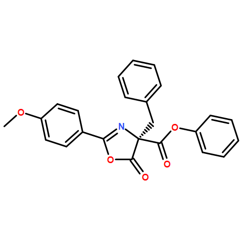 4-Oxazolecarboxylic acid, 4,5-dihydro-2-(4-methoxyphenyl)-5-oxo-4-(phenylmethyl)-, phenyl ester, (4S)-