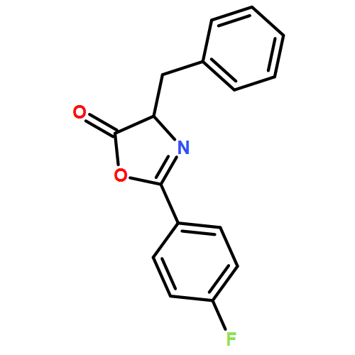 5(4H)-Oxazolone, 2-(4-fluorophenyl)-4-(phenylmethyl)-