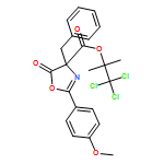 4-Oxazolecarboxylic acid, 4,5-dihydro-2-(4-methoxyphenyl)-5-oxo-4-(phenylmethyl)-, 2,2,2-trichloro-1,1-dimethylethyl ester