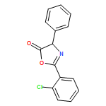 5(4H)-Oxazolone, 2-(2-chlorophenyl)-4-phenyl-